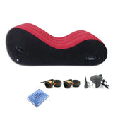 Inflatable Sofa Lounge Chair With Handle Yoga Chaise For Nap Air Bed Cushion Bedroom Relax Lounger Magic Pillow Aid Furniture