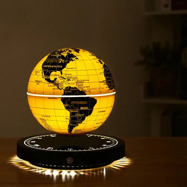 Levitating Lamp Magnetic Levitation Globe LED Earth Floating Rotating Globe Bedside Novelty desktop Gifts  dropshipping 24 Hours