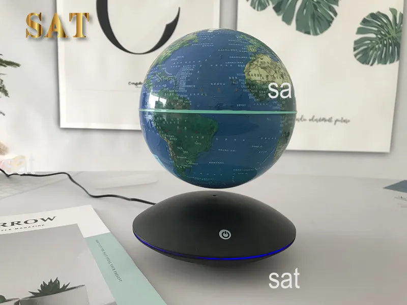 Decorative world globes / led magnetic levitation floating globes / floating and rotating globe