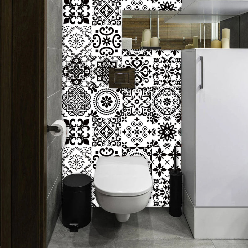 Matte Tile Wall Sticker Set