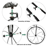 3-Tier Bicycle Plant Stand Wrought Iron Tricycle Planter Home Garden Patio Decor Flower Pots Shelf Indoor Outdoor