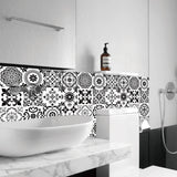 Matte Tile Wall Sticker Set