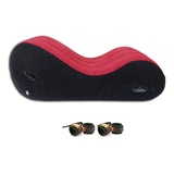 Inflatable Sofa Lounge Chair With Handle Yoga Chaise For Nap Air Bed Cushion Bedroom Relax Lounger Magic Pillow Aid Furniture