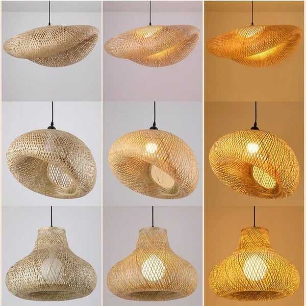 Bamboo Rattan Pendant Light