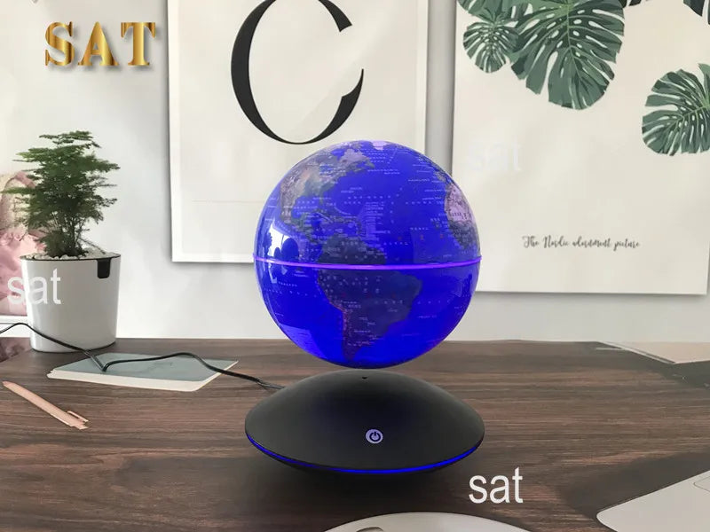 Decorative world globes / led magnetic levitation floating globes / floating and rotating globe