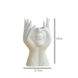 Nordic Style Body Art Ceramic Vase Decoration Home Crafts Simple Face Living Room Flower Arrangement Dried Accessories