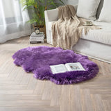 Soft Sheepskin Bedroom Carpet Imitation Wool Pad Long Hair Bedside Rugs Sofa Cushion Rugs Living Room Fluffy Hairy Fur Carpet