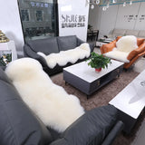 Australian 100% Wool Carpet for Bedroom Bay Window Sofa Bedside Thicken Plush Sheepskin Rug European Bed Rug Fur Integrated Mat