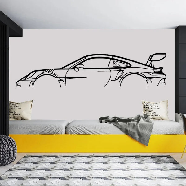 Car Silhouette Wall Art Decal