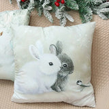 45cm Christmas Pillowcase Cushion Cover Christmas Decorations for Home 2024 Christmas Ornament Gift Navidad Happy New Year 2025