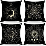 Throw pillowcase mystery witch decorative pillowcase sun and moon pillowcase bohemian sofa cushion cover home décor