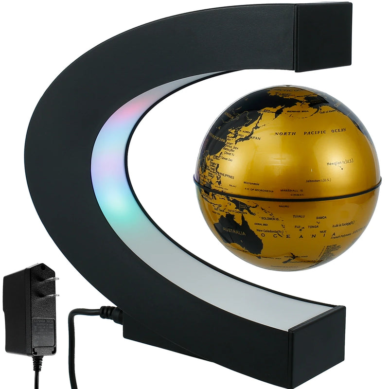 O/C Magnetic Levitation Globe LED World Map Decor Home Electronic Magnetic Levitation Globe Antigravity Novelty Ball Light