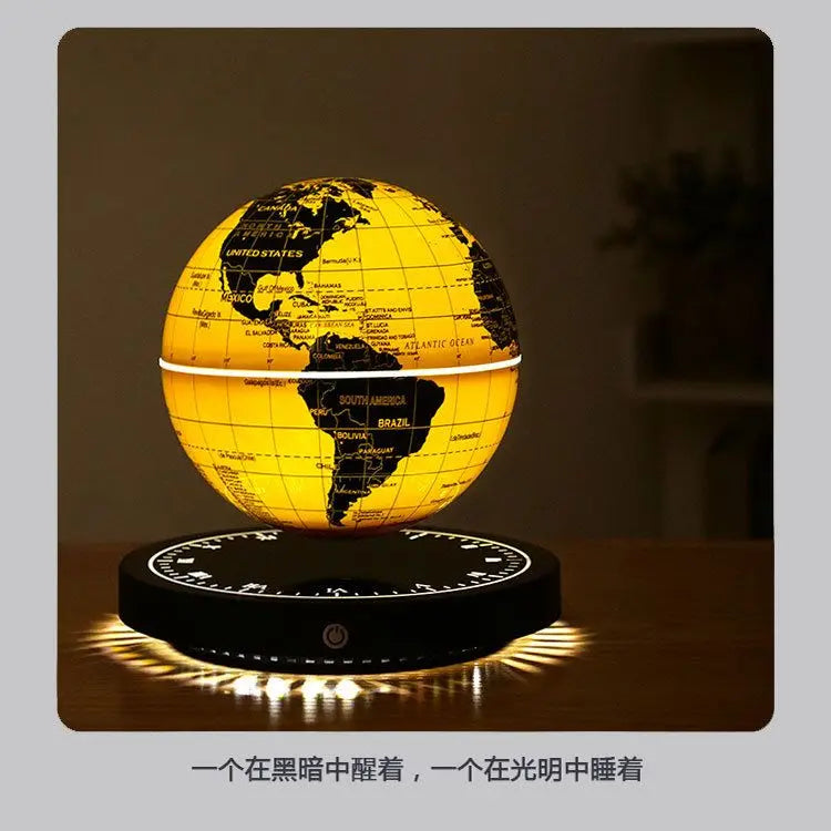 Levitating Lamp Magnetic Levitation Globe LED Earth Floating Rotating Globe Bedside Novelty desktop Gifts  dropshipping 24 Hours