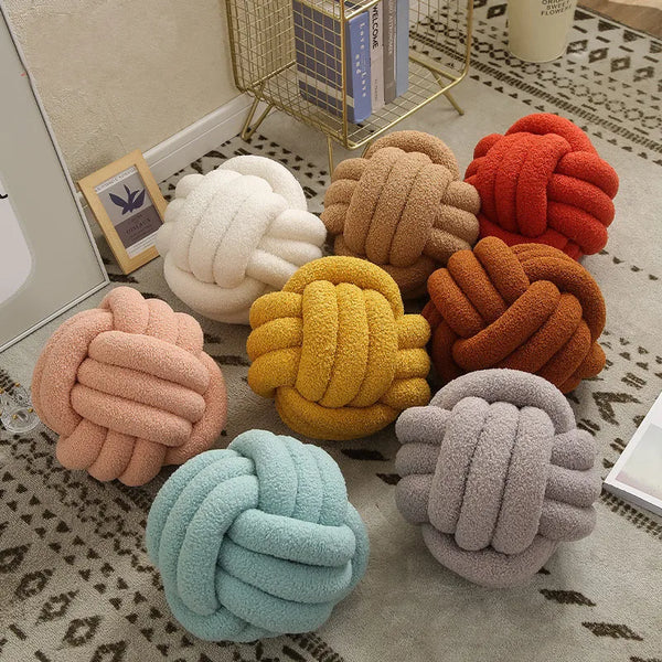 Knotted Plush Soft Knot Ball Cushions Bed Stuffed Pillow Home Decor Cushion Ball Waist Back Sofa Decoration Dolls Toys For Kids