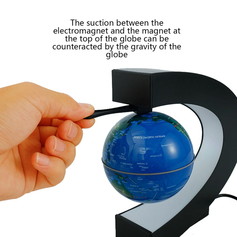 O/C Magnetic Levitation Globe LED World Map Decor Home Electronic Magnetic Levitation Globe Antigravity Novelty Ball Light