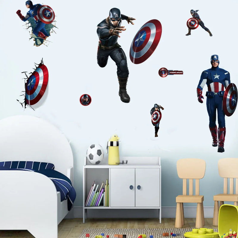 Superhero Wall Stickers for Kids