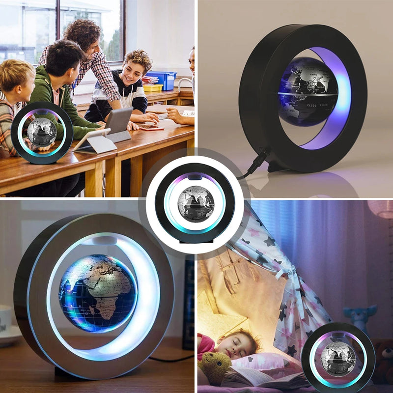 O/C Magnetic Levitation Globe LED World Map Decor Home Electronic Magnetic Levitation Globe Antigravity Novelty Ball Light