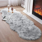 Soft Sheepskin Bedroom Carpet Imitation Wool Pad Long Hair Bedside Rugs Sofa Cushion Rugs Living Room Fluffy Hairy Fur Carpet